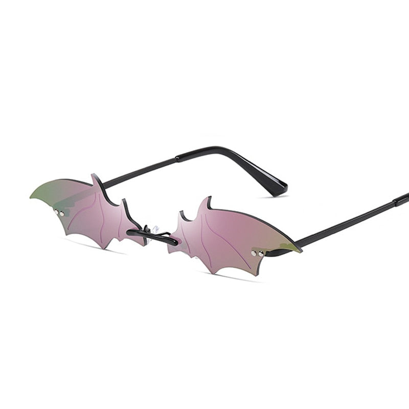 "Bat Shades" flying bat shaped sunglasses - Style's Bug Black + Purple