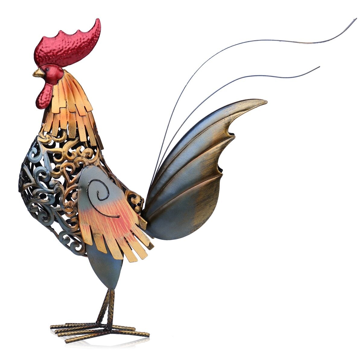 "Iron Heart" Rooster Sculpture - Style's Bug