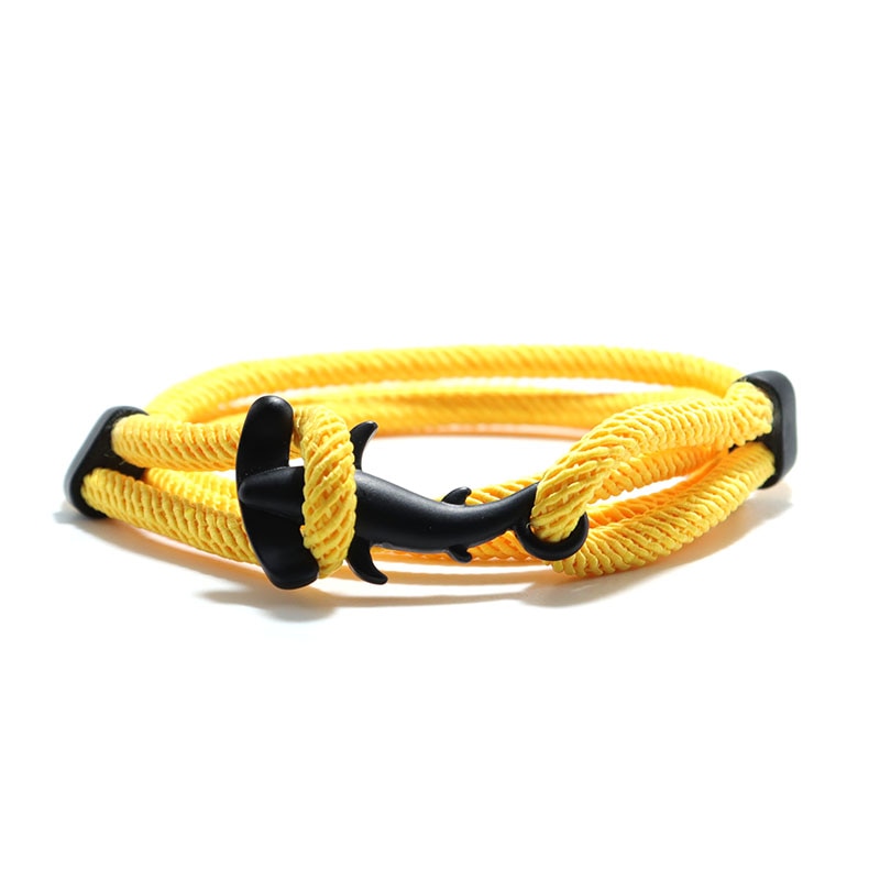 Hammerhead shark bracelet - Style's Bug Black + Yellow