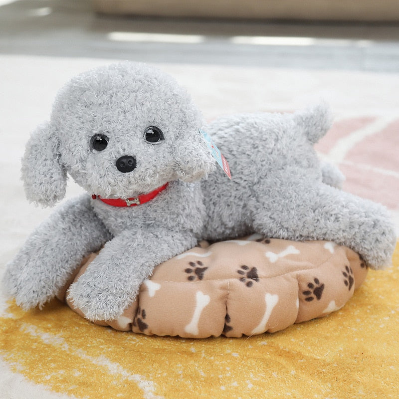 Realistic Poodle puppy plushies - Style's Bug Gray