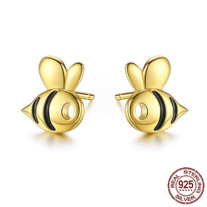 "Honeycomb & the Queen Bee" earrings by SB - Style's Bug Default Title