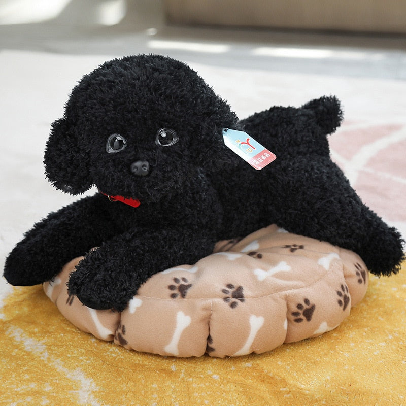 Realistic Poodle puppy plushies - Style's Bug Black