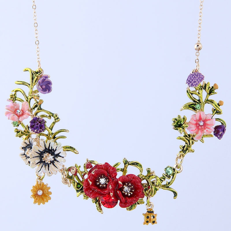 "Fancy Garden" Choker Necklaces by SB - Style's Bug D