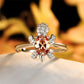 Zircon Turtle ring - Style's Bug Champagne / 6