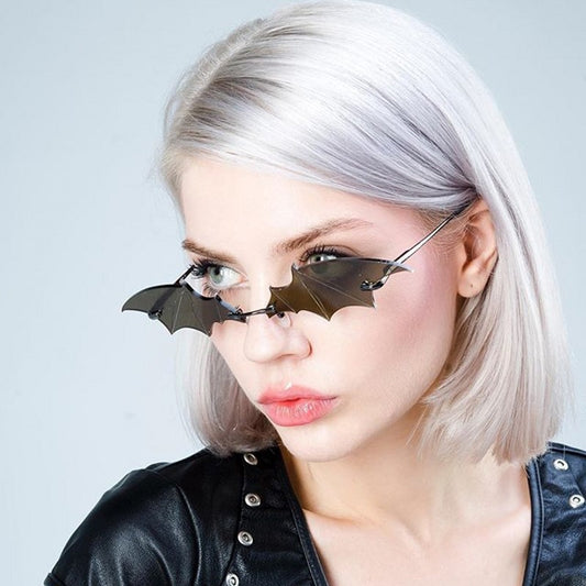 "Bat Shades" flying bat shaped sunglasses - Style's Bug Black + Gray