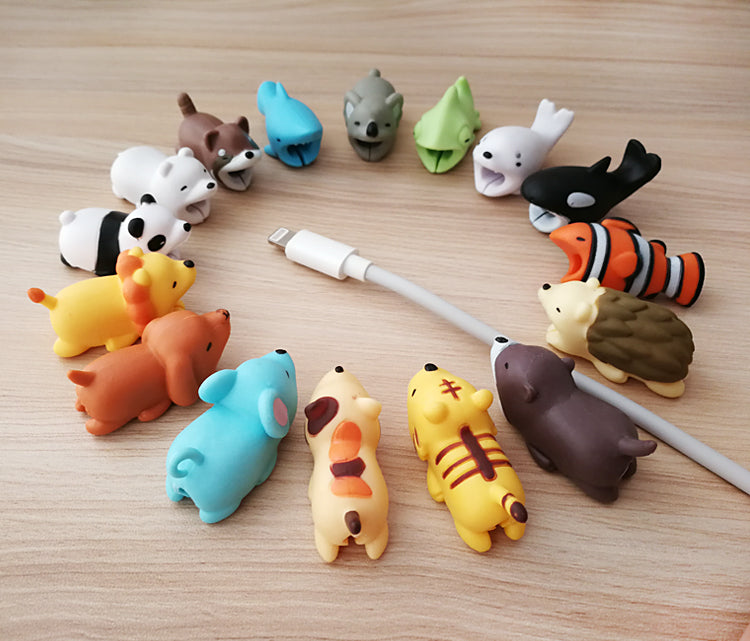 Funny Animal USB Cable protectors (3pcs pack) - Style's Bug