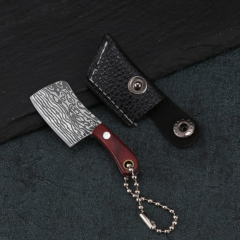 Mini Real Kitchen Knife keychain + mini sheath (2pcs pack) - Style's Bug J
