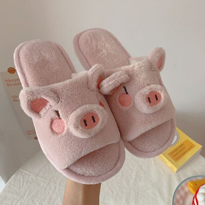Comfy Pig slippers - Style's Bug Pink / 36-37(23-23.5 cm)