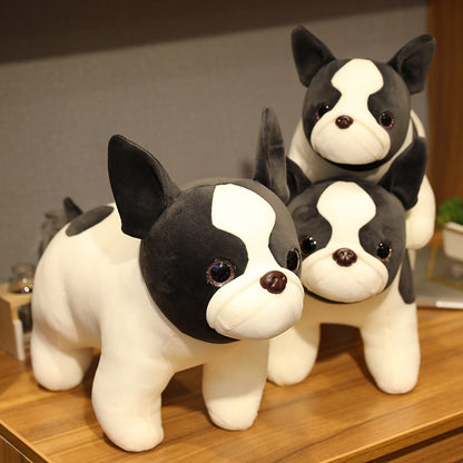 Realistic B & W French bulldog plushies - Style's Bug 35cm