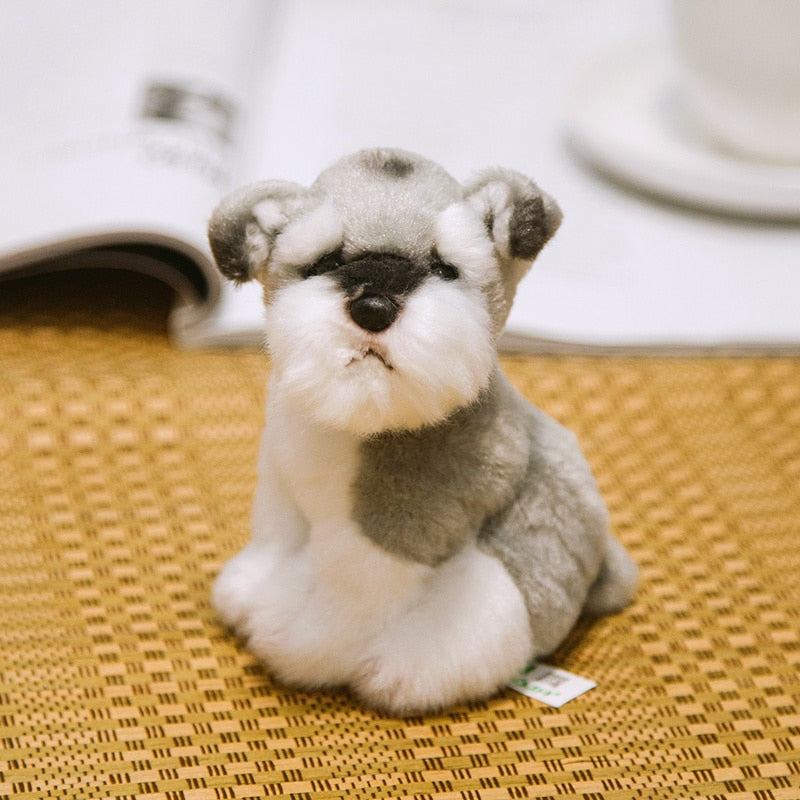 Realistic Schnauzer puppy plushies - Style's Bug S (9x7x11 cm)