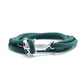 Hammerhead shark bracelet - Style's Bug Silver + Green