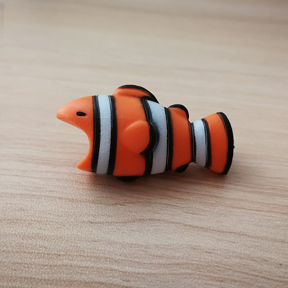Funny Animal USB Cable protectors (3pcs pack) - Style's Bug Clown fish