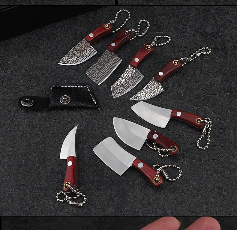 Mini Real Kitchen Knife keychain + mini sheath (2pcs pack) - Style's Bug