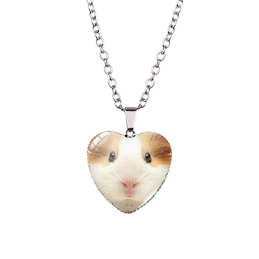 Guinea Pig Heart shaped necklaces by SB (2pcs pack) - Style's Bug Default Title