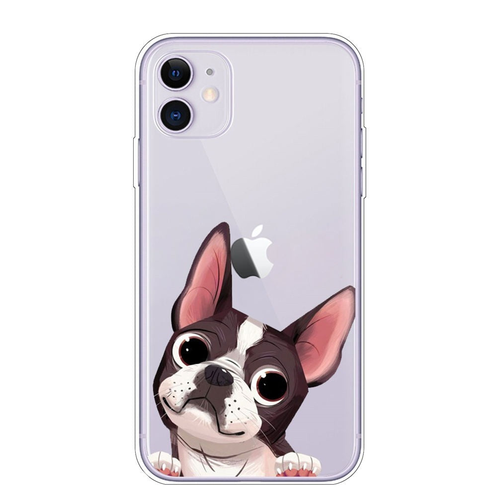 Funny cartoon dog iPhone cases - Style's Bug Boston Terrier / For iPhone 7 / 8 /SE20