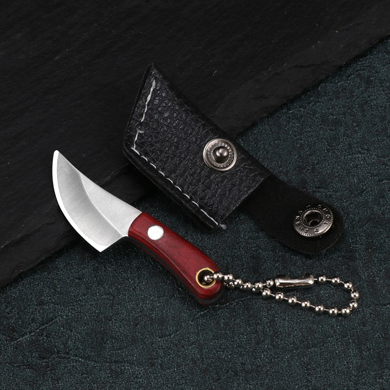 Mini Real Kitchen Knife keychain + mini sheath (2pcs pack) - Style's Bug C