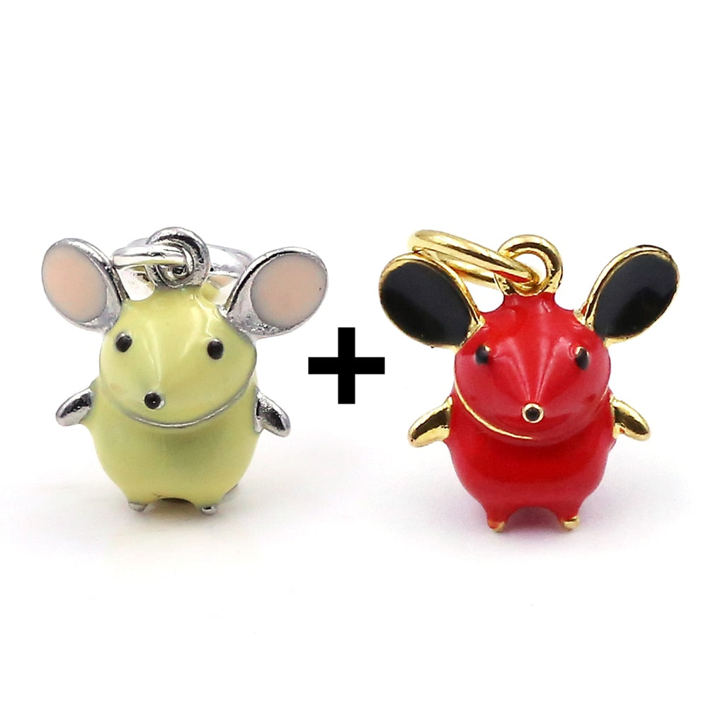 Big ear Mouse pendants (2pcs pack) - Style's Bug Yellow pendant + Red pendant