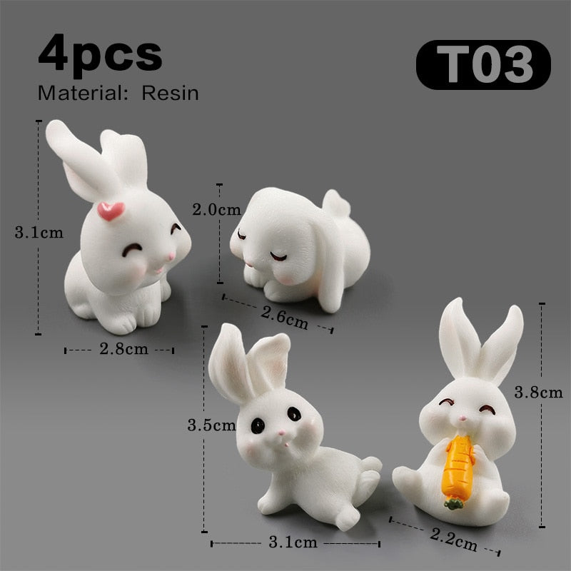 The world of mini Rabbits - Style's Bug 4pcs Rabbit-T03