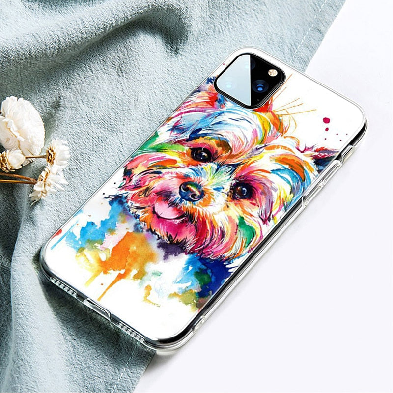 Funny Bulldog water color painting iPhone cases - Style's Bug