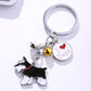 Schnauzer keychains by Style's Bug (2pcs pack) - Style's Bug 2 x I love dogs keychain