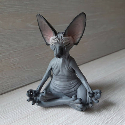 Realistic Sphynx cat statues - Style's Bug Gray - Meditating cat
