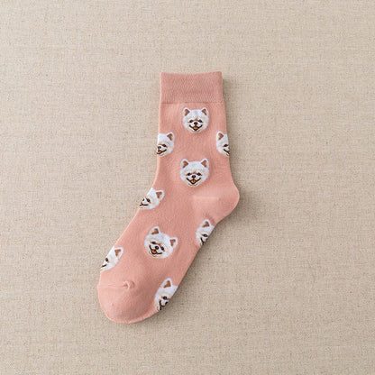 Cute Dog face socks (2 pairs pack)