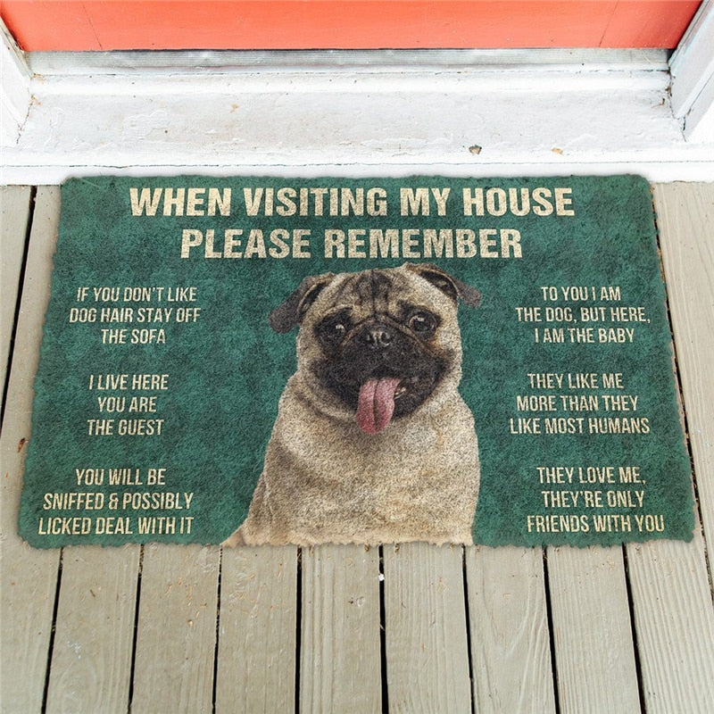 " Pug's Rules " mats by Style's Bug - Style's Bug