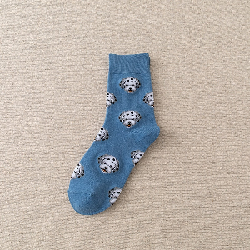 Cute Dog face socks (2 pairs pack)