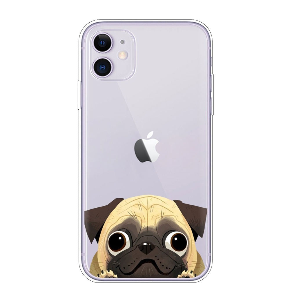Funny cartoon dog iPhone cases - Style's Bug Pug / For iPhone 7 / 8 /SE20