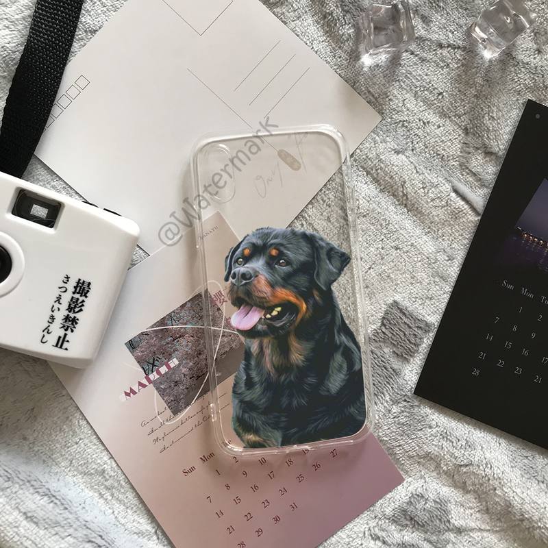 "Toby the Rottweiler" iPhone case - Style's Bug Happy / for iphone 12 pro max