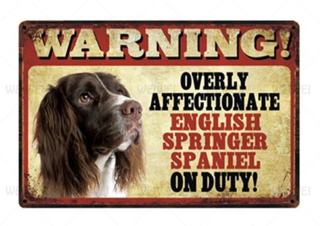 Overly Affectionate Dog Warning signs - Style's Bug English Springer Spaniel