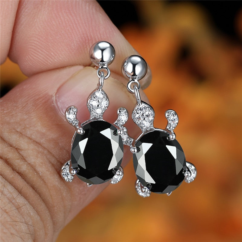 Sea Turtle earrings by Style's Bug - Style's Bug Black