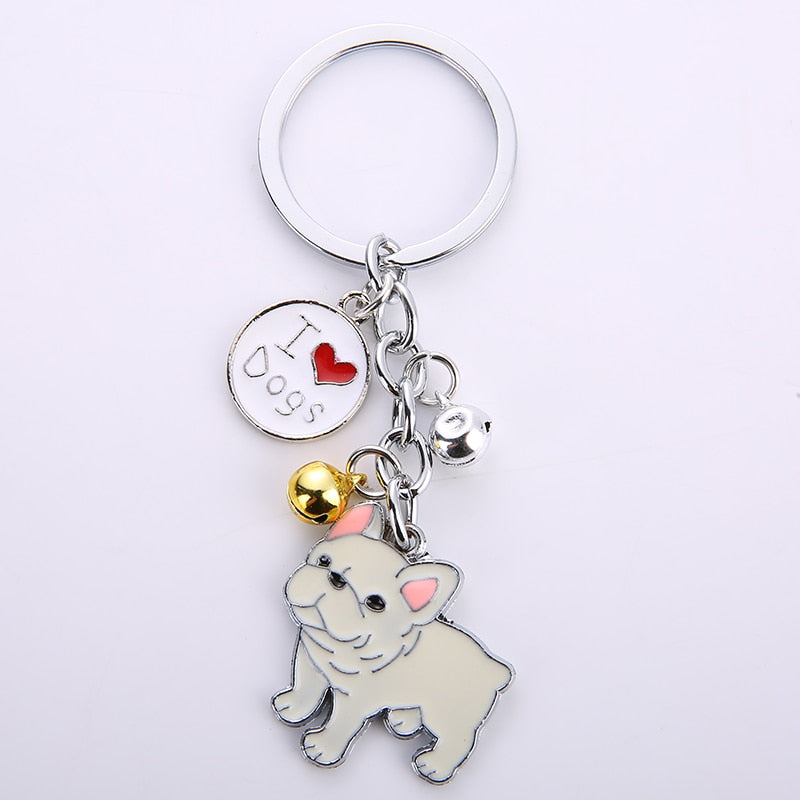 French Bulldog Keychains (2pcs pack) - Style's Bug 2 x Cream Frenchie