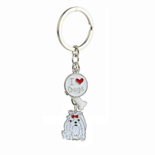 Lhasa Apso keychains (2pcs pack) - Style's Bug 2 x Long haired keychains