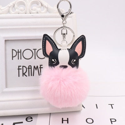 Fluffy Chihuahua keychains by SB (2pcs pack) - Style's Bug Light Pink (Most Popular)