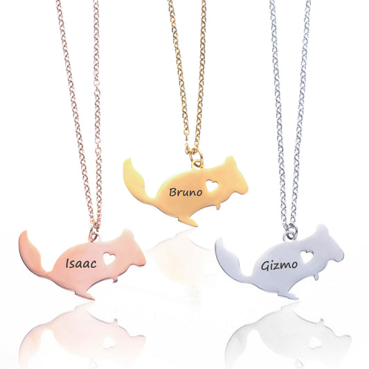 PAWsonalized Chinchilla Necklace - Style's Bug Silver