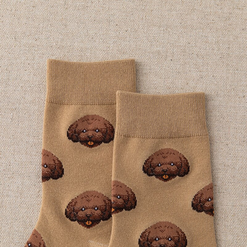 Cute Dog face socks (2 pairs pack)