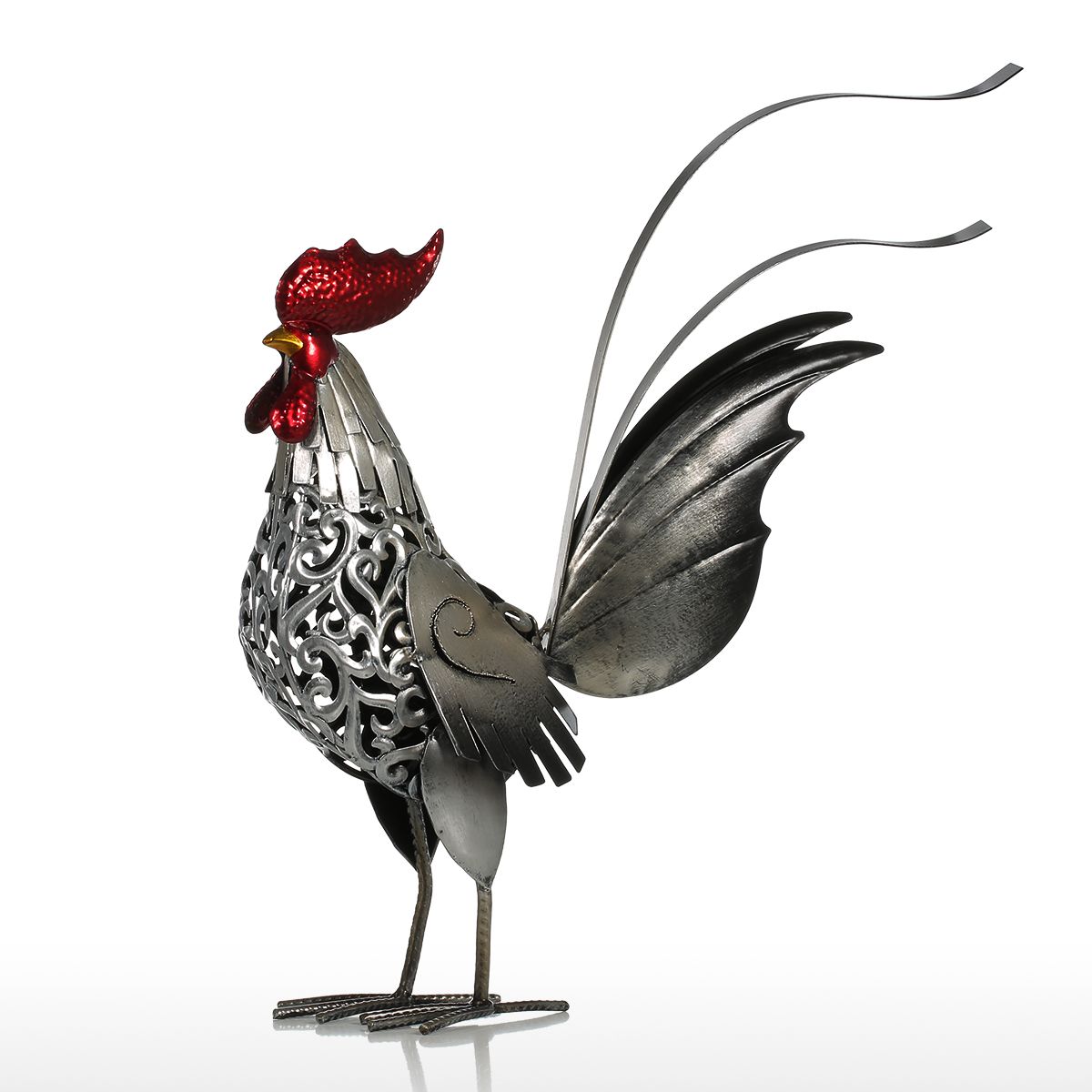 "Iron Heart" Rooster Sculpture - Style's Bug B