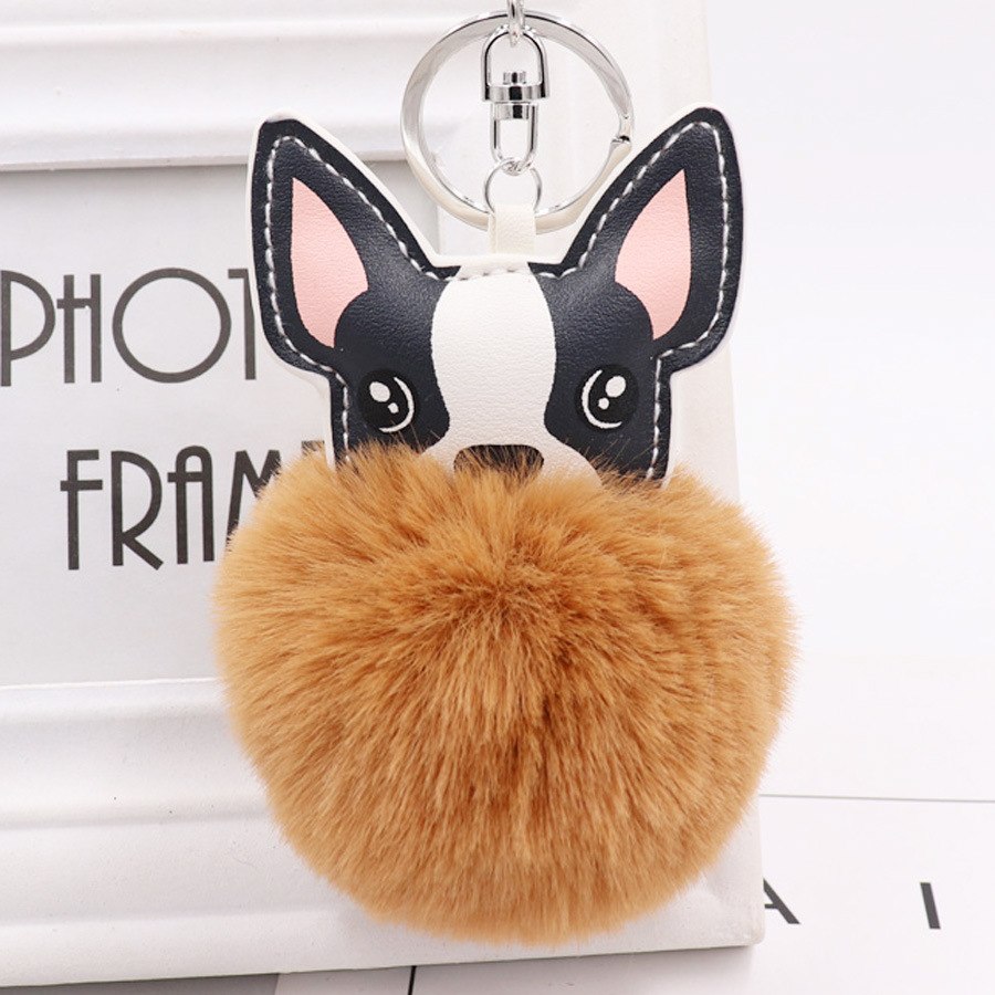 Fluffy Chihuahua keychains by SB (2pcs pack) - Style's Bug Brown