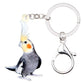 Acrylic Cockatiels by Style's Bug - Style's Bug 2 x Keychains