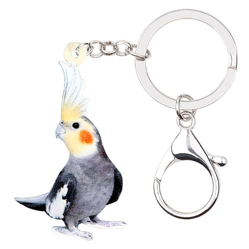 Acrylic Cockatiels by Style's Bug - Style's Bug 2 x Keychains