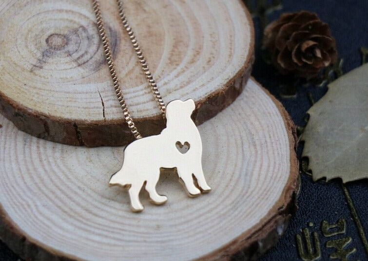 Realistic Bernese mountain dog necklace - Style's Bug Gold