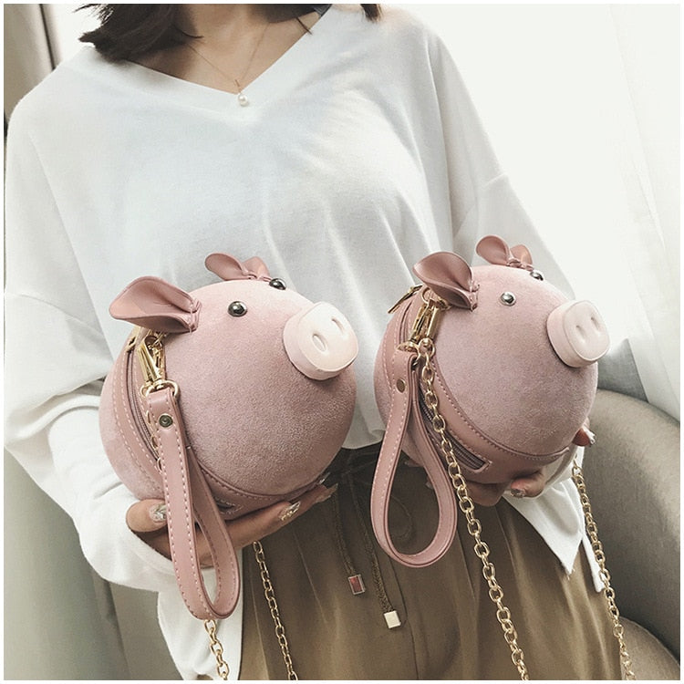 "Chubby the mini pig" Shoulder bag - Style's Bug
