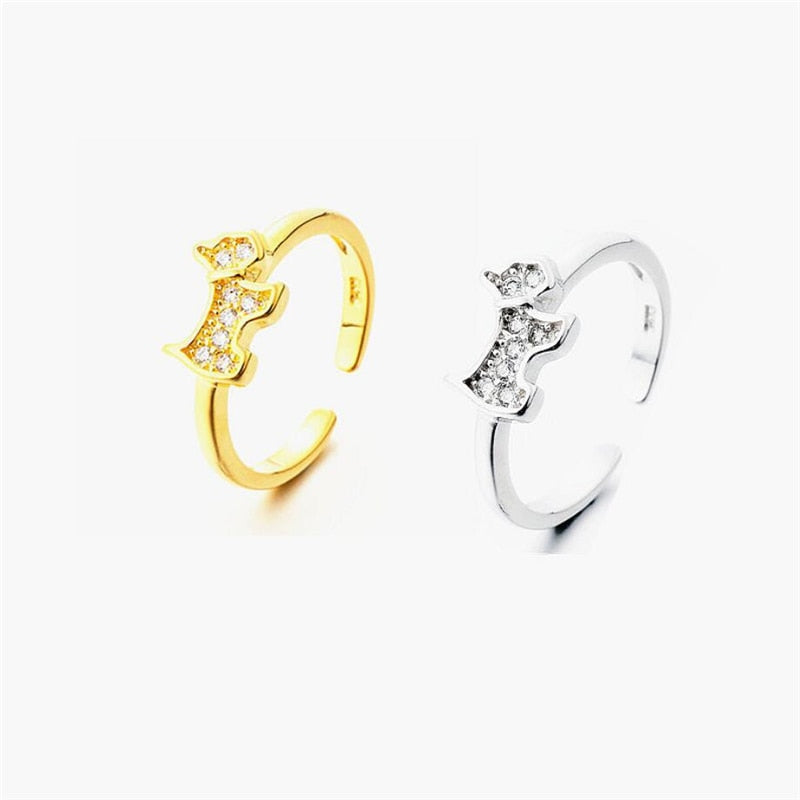 "Tiny Scottish Terriers" ring by SB (2 rings pack) - Style's Bug