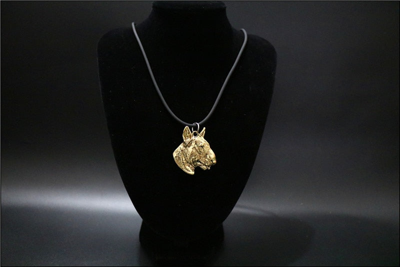 Realistic Bull Terrier Jewelry - Style's Bug Realistic Gold Necklace