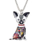 Artistic Chihuahua necklace