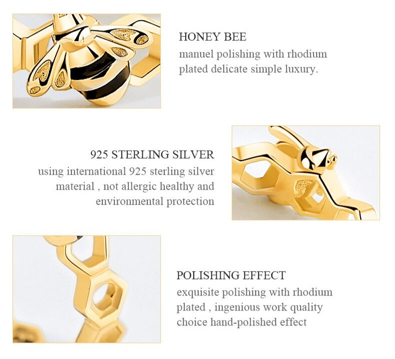 "Honeycomb & the Queen Bee" ring by SB - Style's Bug