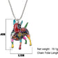 Realistic Bull Terrier Jewelry - Style's Bug Artistic Multicolor Necklace