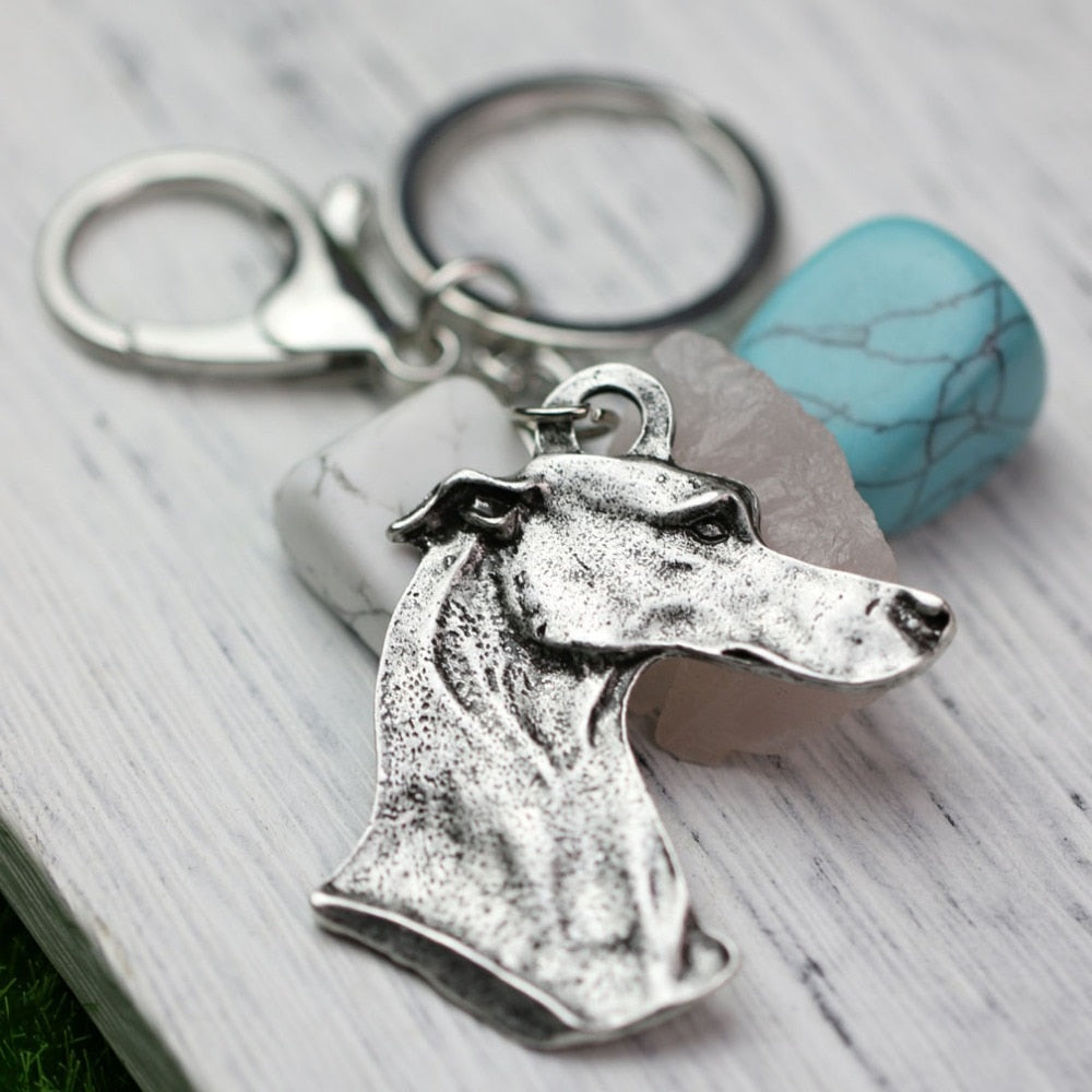 Realistic Greyhound Keychains by SB (2pcs pack) - Style's Bug