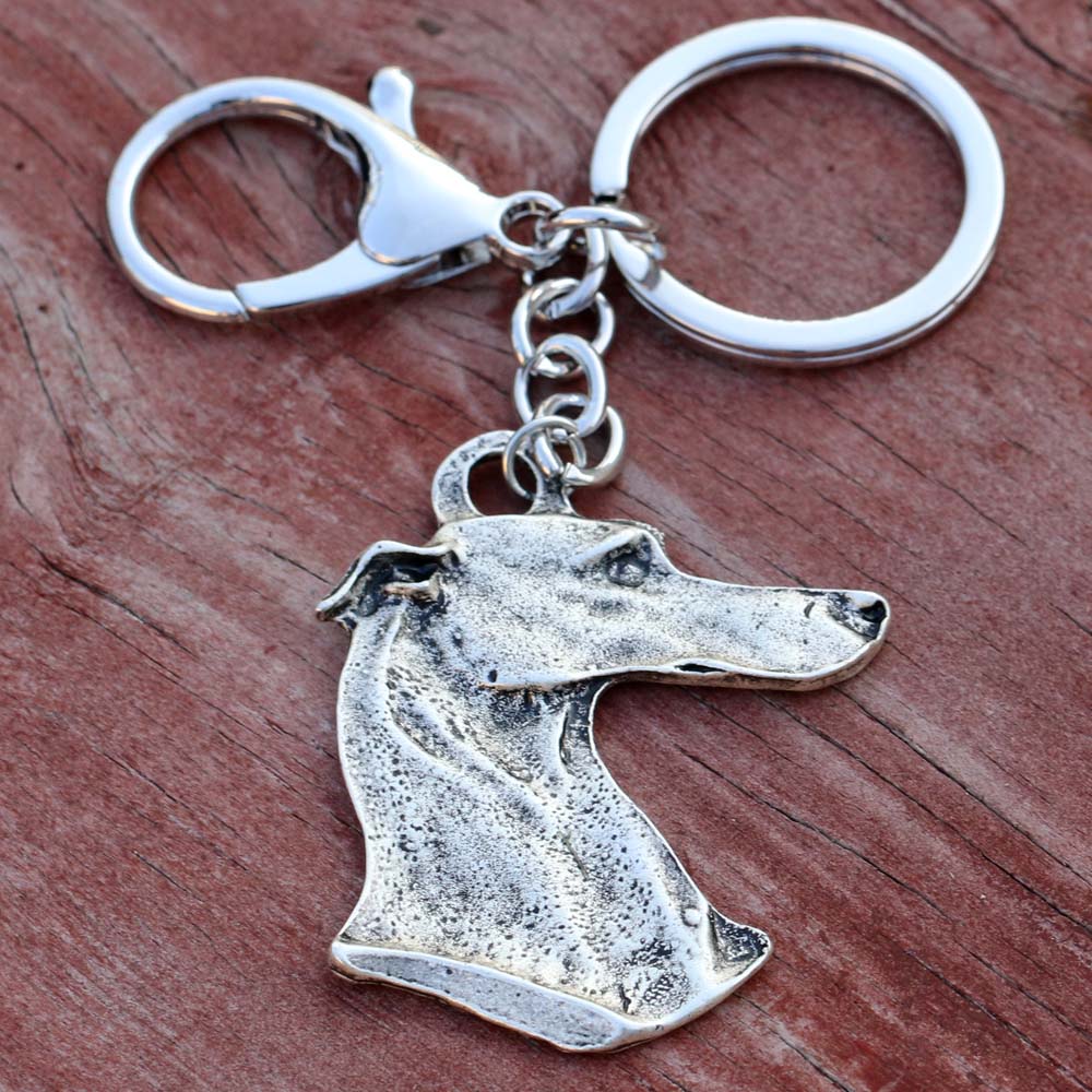 Realistic Greyhound Keychains by SB (2pcs pack) - Style's Bug Portrait (Most Popular)